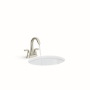 LLAVE PARA LAVABO DUOMANDO NÍQUEL SATINADO 3 ORIFICIOS CONTROL SEPARADO DE AGUA
