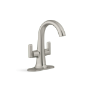 LLAVE PARA LAVABO DUOMANDO NÍQUEL SATINADO INSTALACION A 1 ORIFICIO CONTROL PRECISO