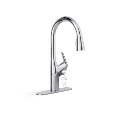 LLAVE COCINA MONOMANDO SAFIA DISPENSADOR INTEGRADO CROMO