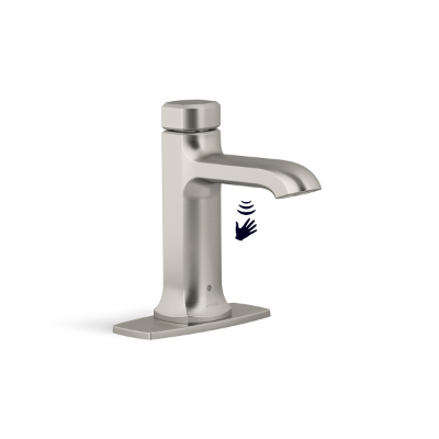 LLAVE PARA LAVABO MONOMANDO NÍQUEL CEPILLADO A LAVABO CON SENSOR DE MOVIMIENTO