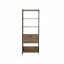 ESTANTE MDF 4 NIVELES 63 X 63 X 166 CM PINO NEGRO DECORATIVO