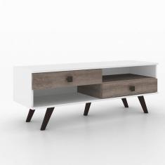 MUEBLE PARA TV PARA 42 PULGADAS MADERA BLANCO 125.8 X 48 X 48 CM