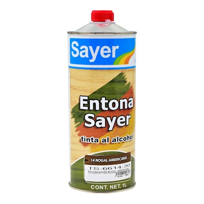 TINTA PARA MADERA AL ALCOHOL MATE INTERIOR NOGAL AMERICANO 1 L