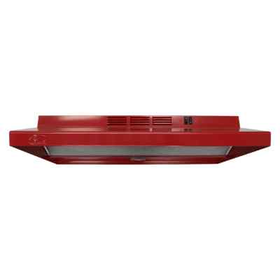 CAMPANA DE COCINA EMPOTRABLE CN 76 CM ROJO CON FILTRO DE CARBON