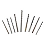 JUEGO DE BROCAS PARA MADERA, CONCRETO Y METAL ACERO 9 PIEZAS