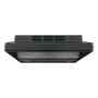 CAMPANA DE COCINA EMPOTRABLE CR 60 CM NEGRO MATE DOBLE TURBINA