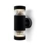 ARBOTANTE DE MURO LED DE CONEXIÓN 6.5W 4000K RESISTENTE AL AGUA NEGRO MATE