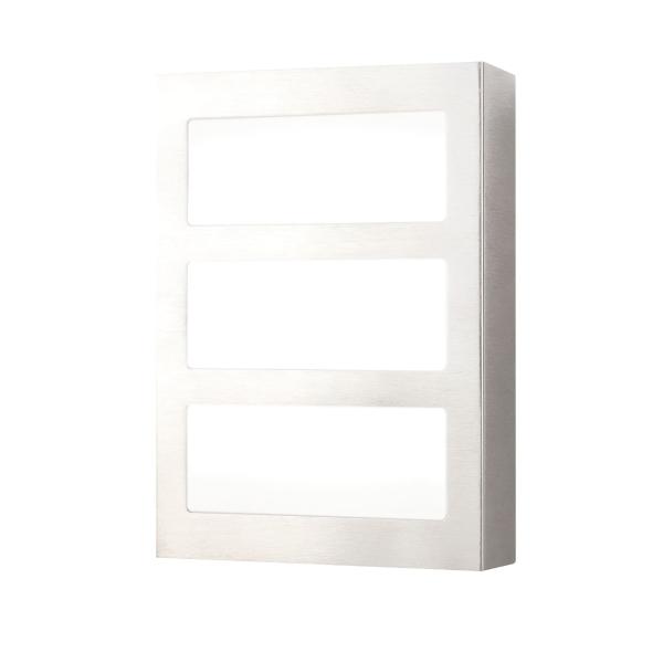 ARBOTANTE DE MURO LED DE CONEXIÓN 17W LUZ BLANCA CÁLIDA PLATA