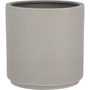 MACETA DE CERÁMICA CILÍNDRICA MEDIANA GRIS 10 " INTERIOR Y EXTERIOR