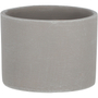 MACETA DE CERÁMICA REDONDA CHICA GRIS MATE 4.92 CM INTERIOR Y EXTERIOR