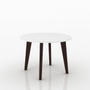 MESA LATERAL AUXILIAR BERTOLINI MADERA 58 X 40 X 40 CM BLANCO