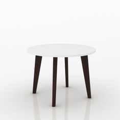 MESA LATERAL AUXILIAR BERTOLINI MADERA 58 X 40 X 40 CM BLANCO