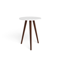 MESA LATERAL AUXILIAR BERTOLINI MADERA 60 X 44 X 60 CM BLANCO