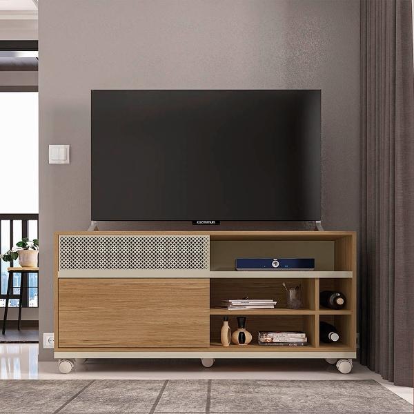 MUEBLE PARA TV PARA 50 PULGADAS BURITI OFF WHITE 120 X 58 X 57.9 CM