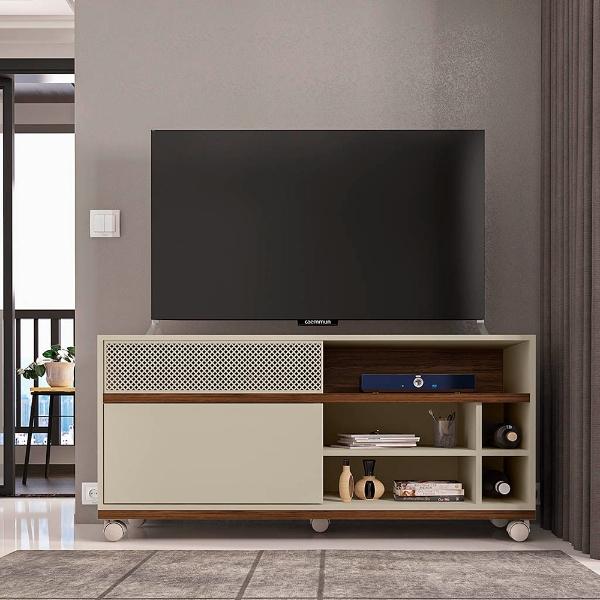 MUEBLE PARA TV PARA 50 PULGADAS OFF WHITE HAVANA 58 X 120 CM