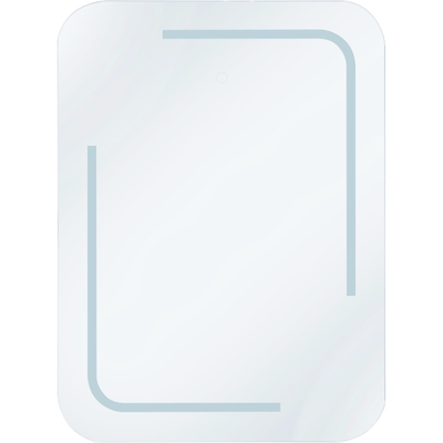 ESPEJO PARA BAÑO CON LUZ LED RECTANGULAR VIDRIO 56 X 75 CM APAGADOR TOUCH