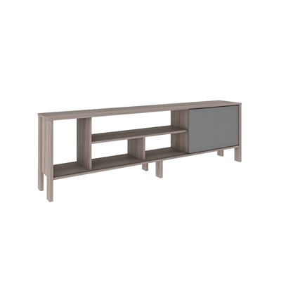 MUEBLE PARA TV PARA 65 PULGADAS MDP GRIS 38 X 186 X 6 CM