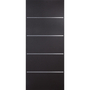 PUERTA DE LAMINA 4 SOLERAS HORIZONTALES CHOCOLATE 90X213