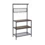 ESTANTE METAL Y MADERA 3 NIVELES 30 KG 84 X 40 X 170 CM