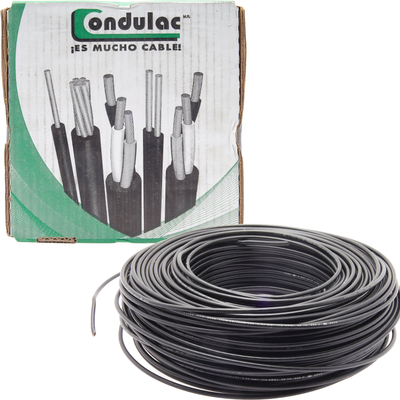 CABLE ELÉCTRICO THW-LS CALIBRE 12 AWG NEGRO 100M