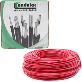 CABLE ELÉCTRICO THW-LS CALIBRE 14 AWG ROJO 100M