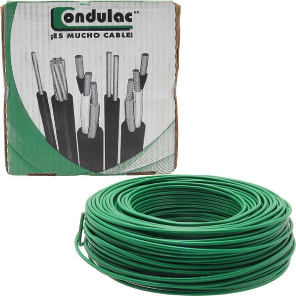 CABLE ELÉCTRICO THW-LS CALIBRE 12 AWG VERDE 100M