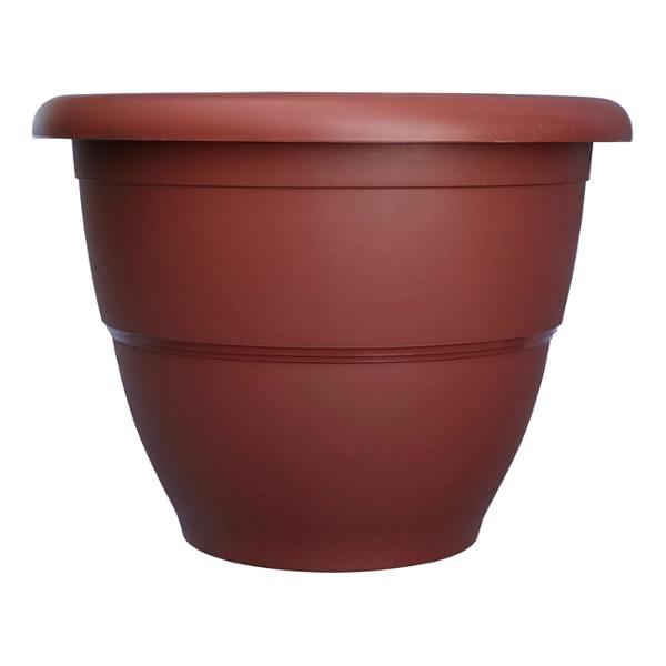 MACETA DE PLÁSTICO CIRCULAR EXTRA GRANDE TERRACOTA 63 CM PARA INTERIOR Y EXTERIOR