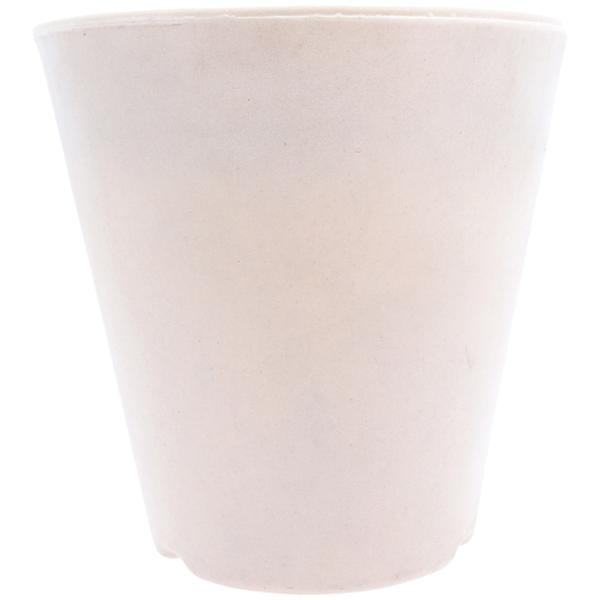 MACETA DE PLÁSTICO REDONDA MEDIANA BEIGE 31 CM PARA INTERIOR Y EXTERIOR