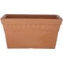 MACETA DE PLÁSTICO RECTANGULAR EXTRA GRANDE TERRACOTA 47 CM PARA INTERIOR Y EXTERIOR