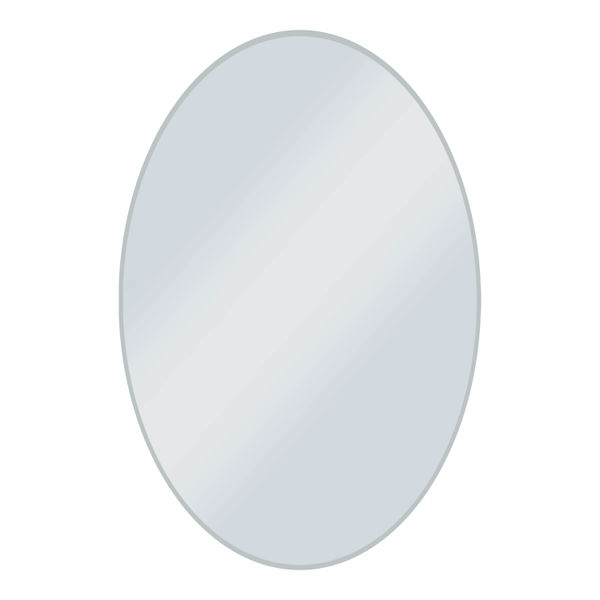 ESPEJO PARA BAÑO DE PARED OVALADO SIN MARCO BISELADO 53.3 X 78.7 CM