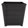 MACETA DE PLÁSTICO CUADRADA GRANDE CAFÉ CHOCOLATE 40 CM PARA INTERIOR Y EXTERIOR
