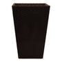 MACETA DE PLÁSTICO CUADRADA EXTRA GRANDE CAFÉ CHOCOLATE 57 X 37 CM