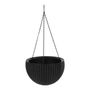 MACETA DE PLÁSTICO COLGANTE MEDIANA CAFÉ HARVEST 35 CM PARA INTERIOR Y EXTERIOR