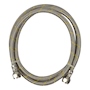 MANGUERA FLEXIBLE PARA GAS NATURAL Y LP DE ACERO INOXIDABLE 1.5M 3/8"