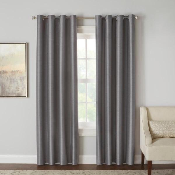 CORTINA BO FAUX SILLK GRIS