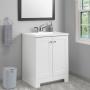 MUEBLE PARA BAÑO A PISO GLACIER BAY 24" BLANCO EN TERMOFORMADO CON LAVABO BLANCO