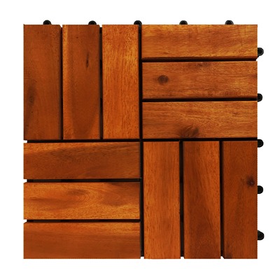 PISO MODULAR GLÜCK PLATZ MODELO PARKET COLOR MIX BROWN CAJA CON 0.81 M2