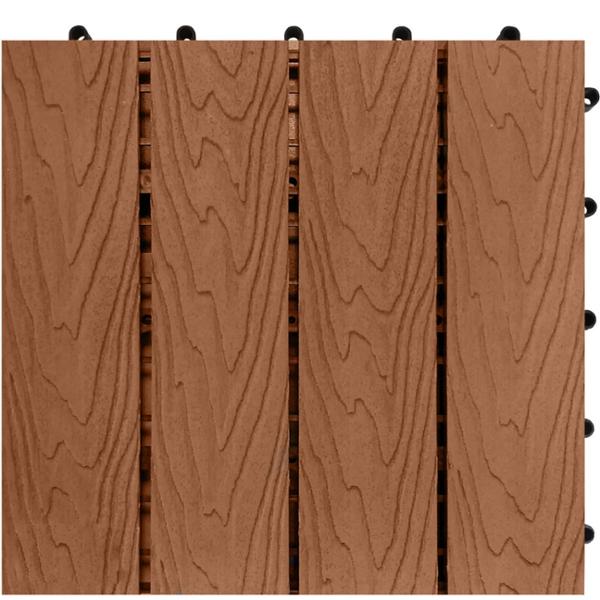 PISO MODULAR CAFÉ CLARO 9 PZ CAJA CON 0.81 M2