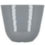 MACETA DE RESINA REDONDA GRANDE SHADOW GREY 45.72 CM PARA INTERIOR Y EXTERIOR