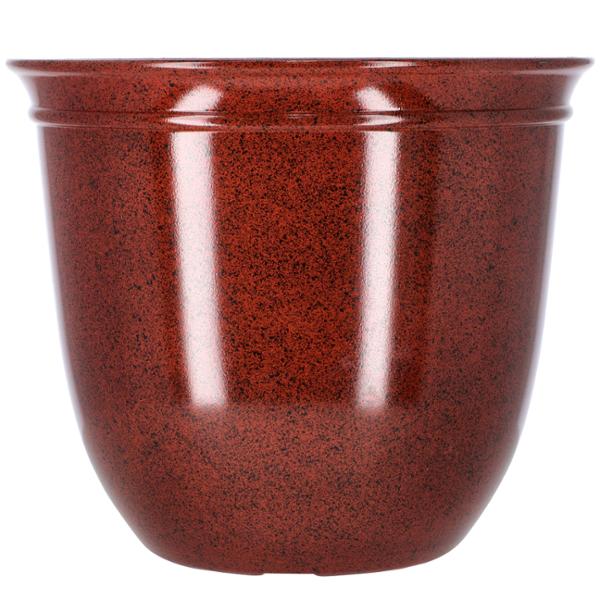 MACETA DE RESINA REDONDA GRANDE SALSA 38.1 CM PARA INTERIOR Y EXTERIOR