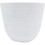 MACETA DE RESINA REDONDA GRANDE BLANCA 45.72 CM PARA INTERIOR Y EXTERIOR