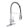 LLAVE PARA FREGADERO MONOMANDO CROMO CUELLO ALTO 19" AHORRO DE AGUA