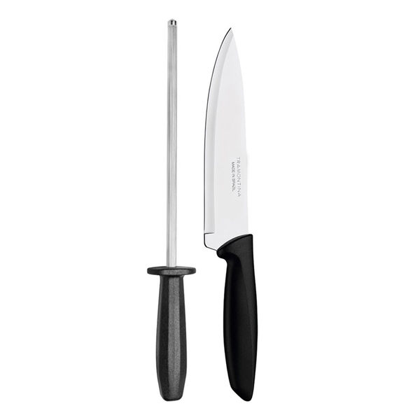 JUEGO DE CUCHILLO DE CHEF Y VARILLA DE AFILAR 2 PIEZAS