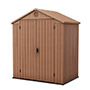COBERTIZO DE ALMACENAMIENTO PARA EXTERIOR VERTICAL DE POLIPROPILENO 190X122X221 CM MAPLE