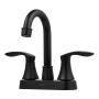 LLAVE PARA LAVABO DUOMANDO NEGRO A LAVABO CUELLO ALTO MOVIBLE