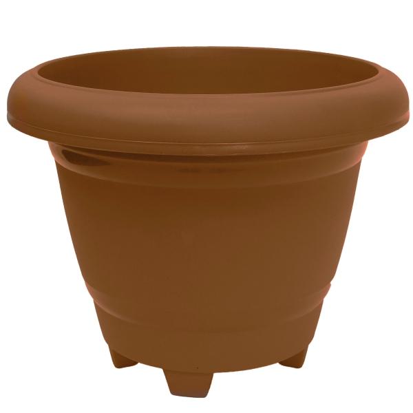 MACETA DE PLÁSTICO REDONDA CHICA TERRACOTA 12 CM PARA INTERIOR Y EXTERIOR