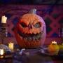 ADORNO DE HALLOWEEN CALABAZA ANIMADA CON SENSOR 30.5 CM