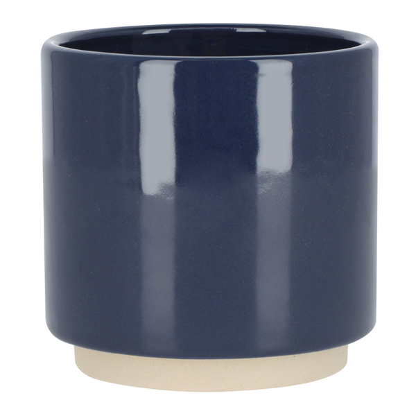 MACETA DE CERÁMICA REDONDA MINI AZUL POLVORIENTO 8 CM PARA INTERIOR