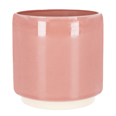MACETA REDONDA DE CERÁMICA MINI ROSA VIEJO BRILLANTE 8 CM PARA INTERIOR
