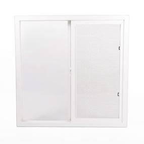 VENTANA CORREDIZA PVC 90 X 90 CM APERTURA CORREDIZA BLANCO